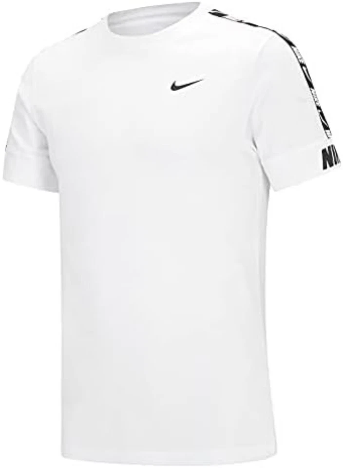 Nike T Shirt Mens Short Sleeve Crew Neck Top Tee 100% Cotton New Gym Casual UK - Image 4 of 4