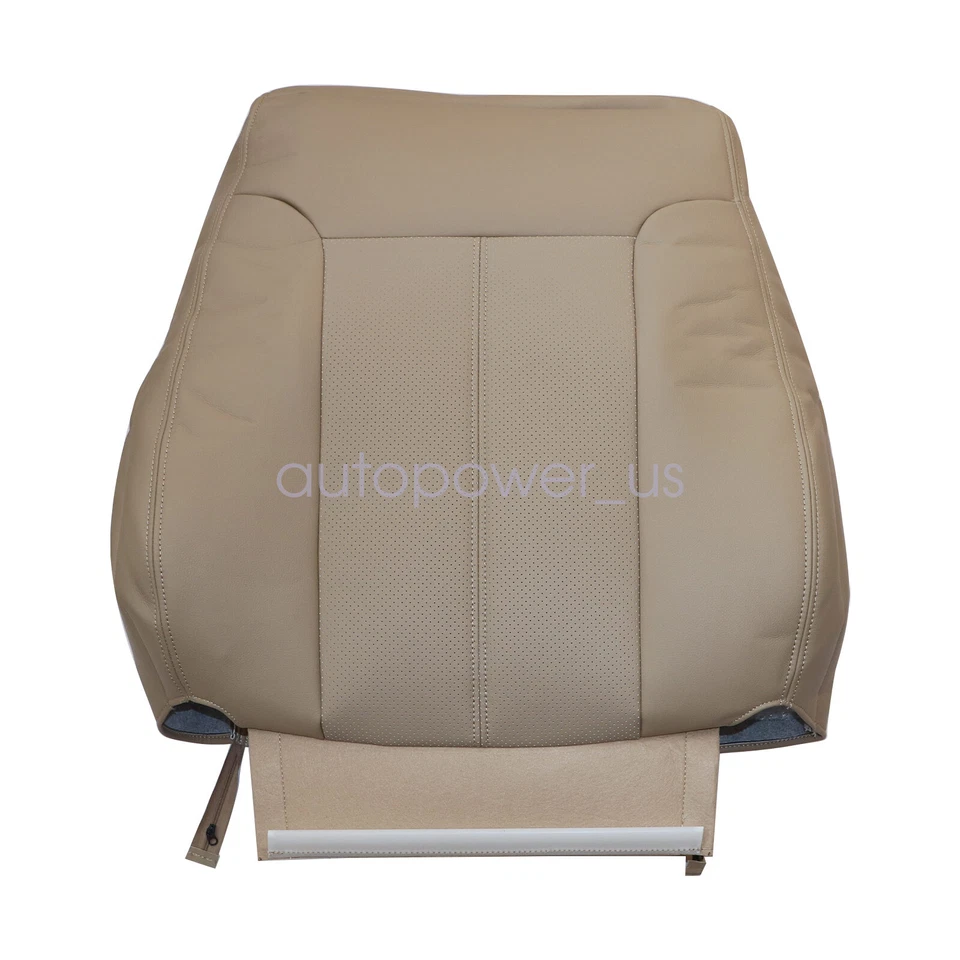 For 2011-2016 Ford F250 F350 Super Duty Lariat Both Side Leather Seat Cover Tan Foto 3 de 4
