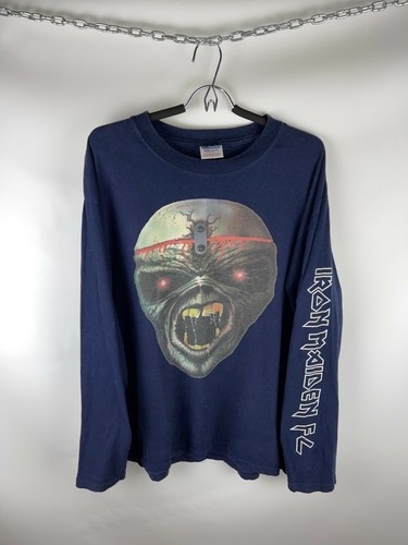 Iron Maiden FL Vintage Gildan Fun Club 17.6.2000 Langarm Band Tee Sweatshirt - Bild 1 von 7