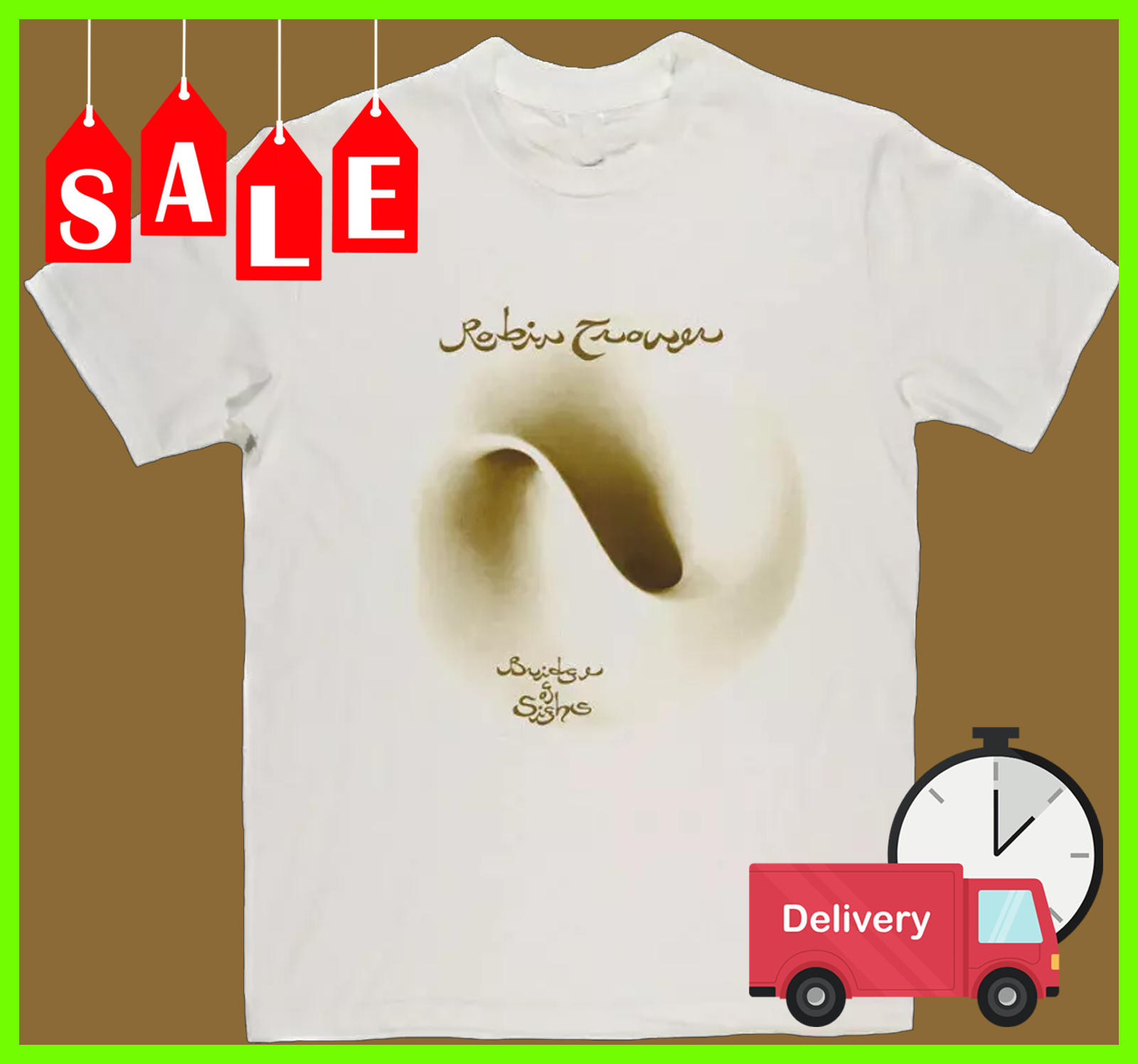 Robin Trower Bridge of Sighs Vintage Rock T-Shirt