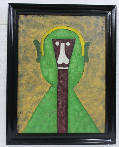 GREAT RUFINO TAMAYO OIL AND SAND ON CANVAS 1976 WITH FRAME IN GOLDEN LEAF NICE - Picture 3 of 10