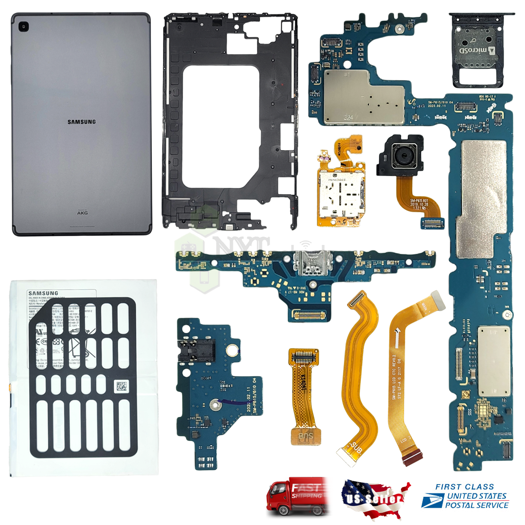 Samsung Tab S6 Lite SM-P610 Parts Main Board/Battery/Charging Port