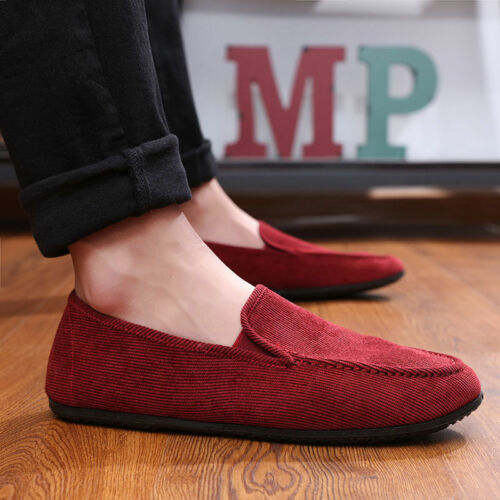Summer Mens Comfy Moccasins Casual Driving Loafers Breathable Flats Canvas Shoes - Afbeelding 1 van 24