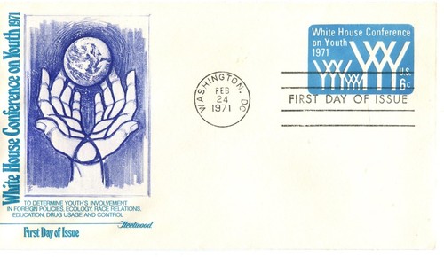 Conference on Youth - 1971 First Day FDC - Fleetwood Scott U555 unaddressed