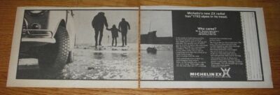 1968 Michelin ZX Radial Tires Ad - ZX radial has 1792 sipes in