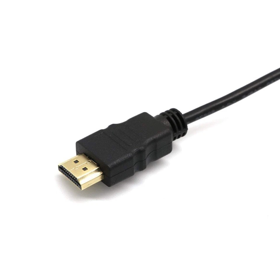 1M HDMI to VGA Cable HDMI Male VGA D-Sub Male AV Video Converter Adapter Lead - Bild 3 von 4