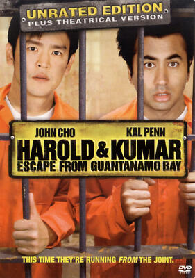 Harold & Kumar Escape from Guantanamo Bay (DVD, 2008, Unrated & Theatrical) NEW