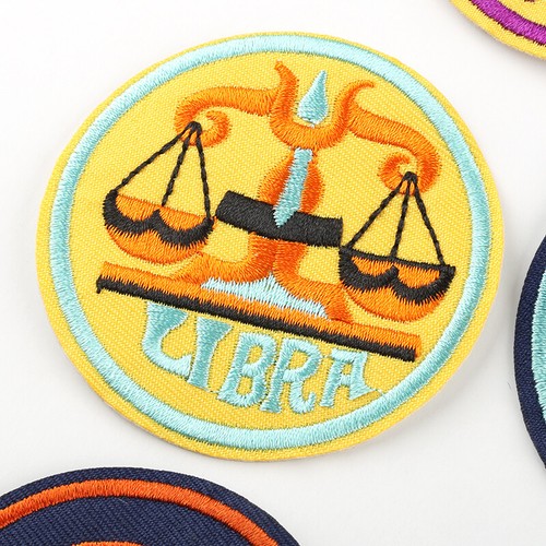 Zwölf Sternbilder zum Selbermachen besticktes Eisen zum Nähen Patches Abzeichen Stoffanwendung - Bild 3 von 18