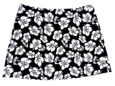 VICTORIA'S SECRET PINK SWIM BLACK  WHITE FLORAL COVER UP MINI SKIRT M L XL XXL
