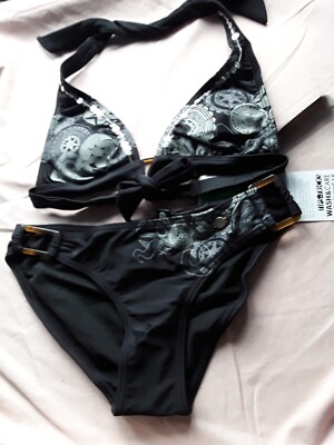 Protest Dannii True Black halterneck bikini  Set size 8 BCup XSmall