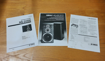 Yamaha NS-2000 Speaker System Service Manual, brochure & data