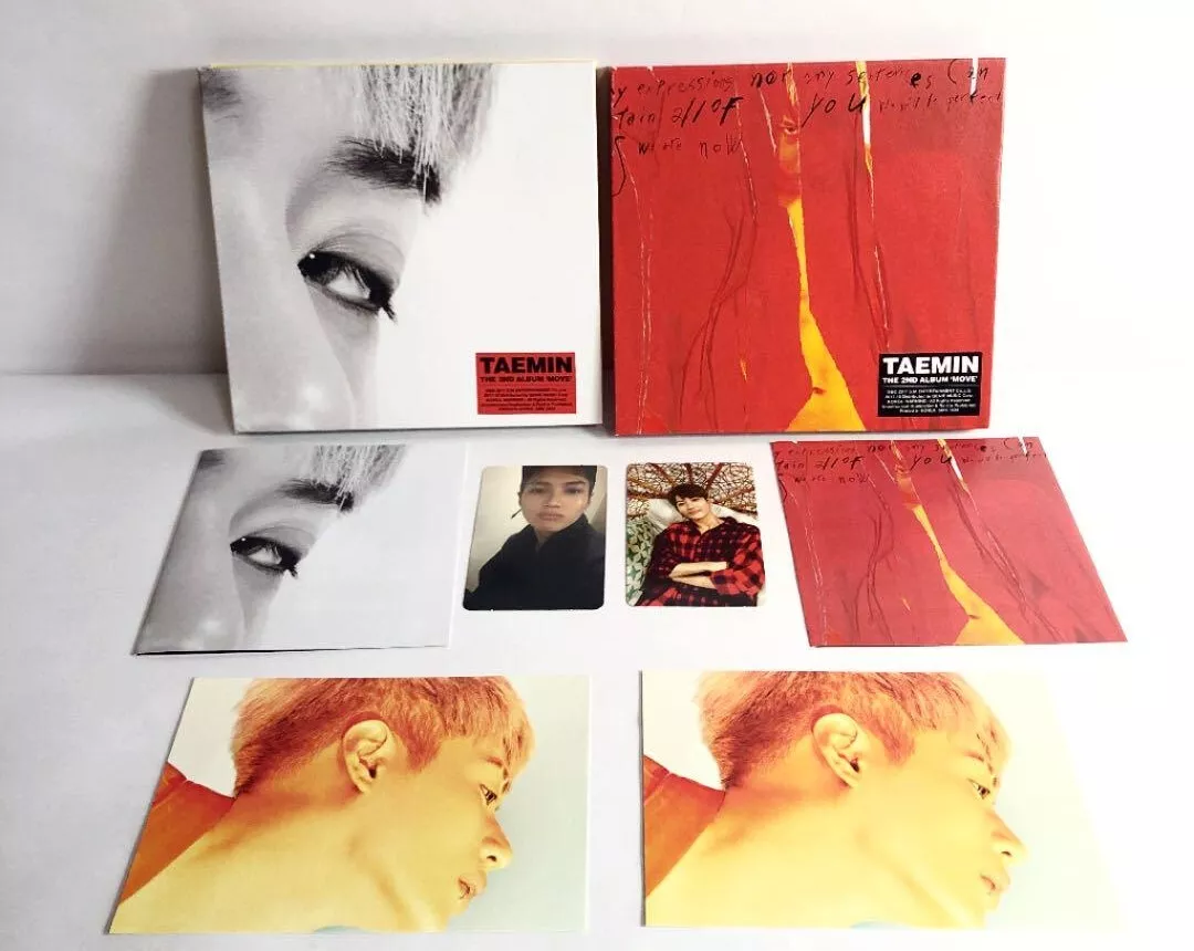 SHINee TAEMIN MOVE CD photocard postcard 2CD 2 Photo Card set | eBay