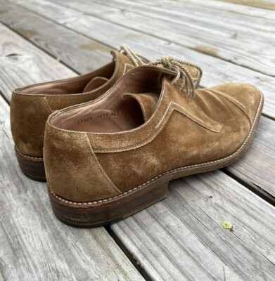 Gravati Suede Cap Toe Brown Dress Shoe Men display picture 1