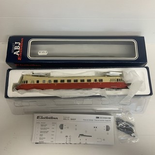 Train HO ELECTROTREN 2138 Autorail ABJ 3 de la SNCF 2ème classe crème & rouge