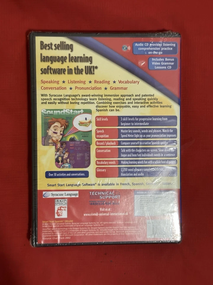 Syracuse Language Smart Start Spanish Deluxe CD-ROM (3 Disc) New Sealed - Image 3 of 4