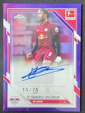 El Chadaille Bitshiabu 2025-26 Topps Chrome Bundesliga Purple Auto /75 #BA-ECB