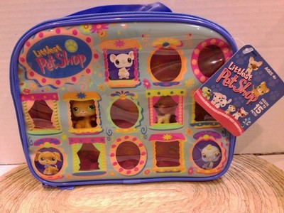 Littlest Pet Shop~#1~Dog~Carry Case Lot With Rare 1st Gen Pets~New With Tag