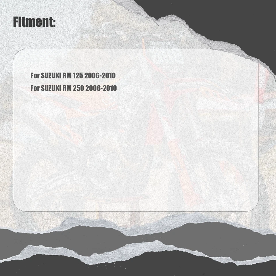 For SUZUKI RM 125 250 2006 2007 2008 2009 2010 Front Rear Brake Disc Rotors - Image 3 of 4