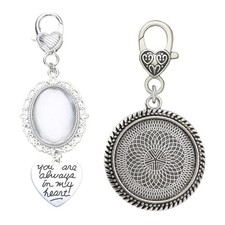 Wedding Bouquet Photo Charm Lace Frame Brooch Accessories Adorment for Bridal