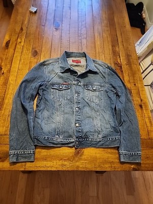Ben Sherman JeansWear Mens XXL 100% Cotton/Jean  Jacket Made In Italy FREE SHIP