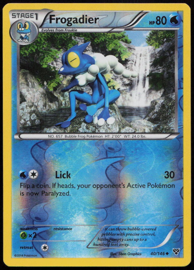 Frogadier 40/146 MP XY Uncommon Reverse Holo Pokemon