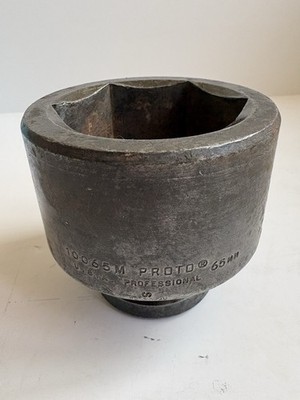 Proto 10065M 65mm Metric Impact Socket 1'' Drive 6-Point Heavy Duty USA