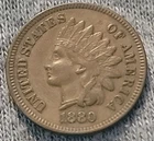 1880 Indian Head Penny Very Fine