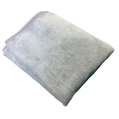 Life from Coloroll Silber Fleece Sofaüberwurf Decke groß 170x210cm weich warm