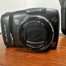 Canon PowerShot SX110 IS 9MP Digital Point Shoot Camera  Case, Clean