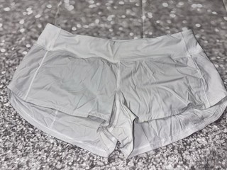 Lululemon Shorts 8 Adult White Speed Up Athletic Performance Spot On Back Shorts