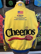 Bobby Labonte #43 Cheerios JH Coat NASCAR Jacket Men’s Large Racing Hamilton