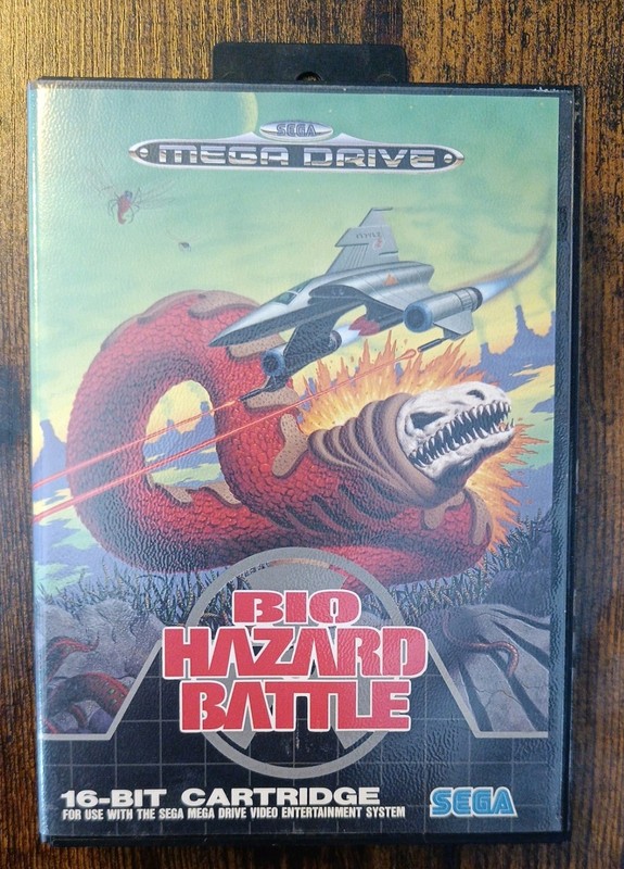 Bio-Hazard Battle 1992 Sega Mega Drive Shooter Video Game Cartridge with Manual