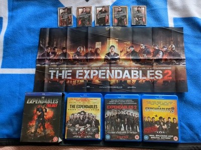 Expendables. 1-3.Box. Uncut. 18. Fahne. Karten. Bluray. Chuck Norris. Stallone 