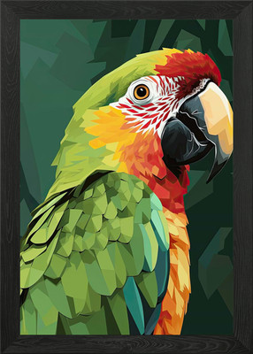 Vektor Papagei gerahmtes Wandbild Poster Leinwanddruck Bild