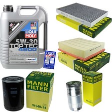 INSPEKTIONSKIT FILTER LIQUI MOLY ÖL 5L 5W-30 für Audi A6 4B C5 1.9 TDI