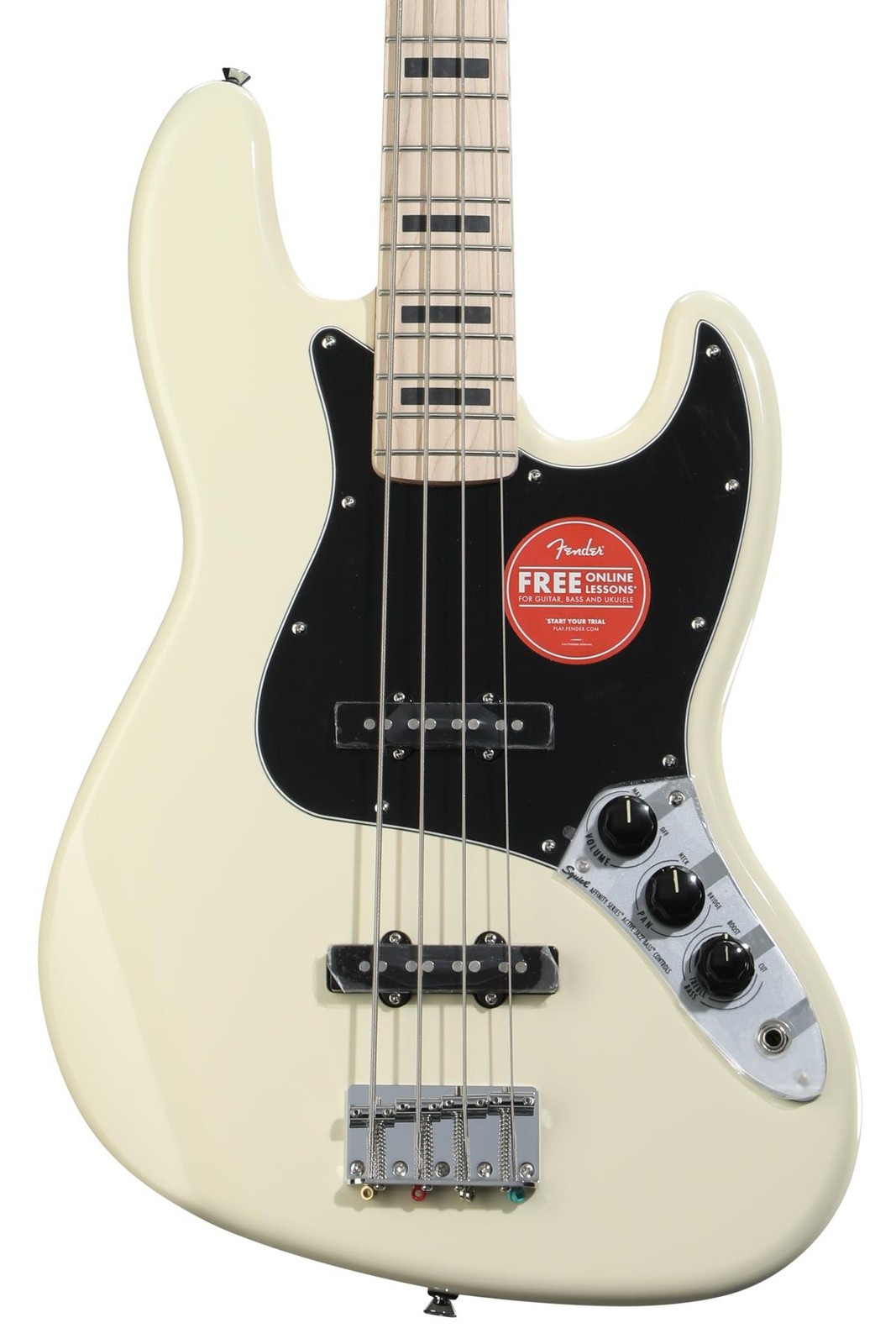 Активный джазовый бас Squier Affinity Series - Олимпийский белый 67490₽