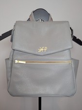 Freshly Picked Classic Diaper Bag II Stone Vegan Leather Backpack