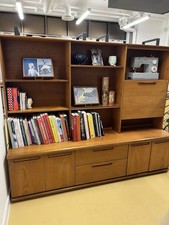 Vintage Mid Century Modern Teak Display unit bookshelf & Sideboard by Program