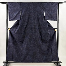 Abito Tsumugi in seta colore navy taglia S lunghezza 160 cm usato