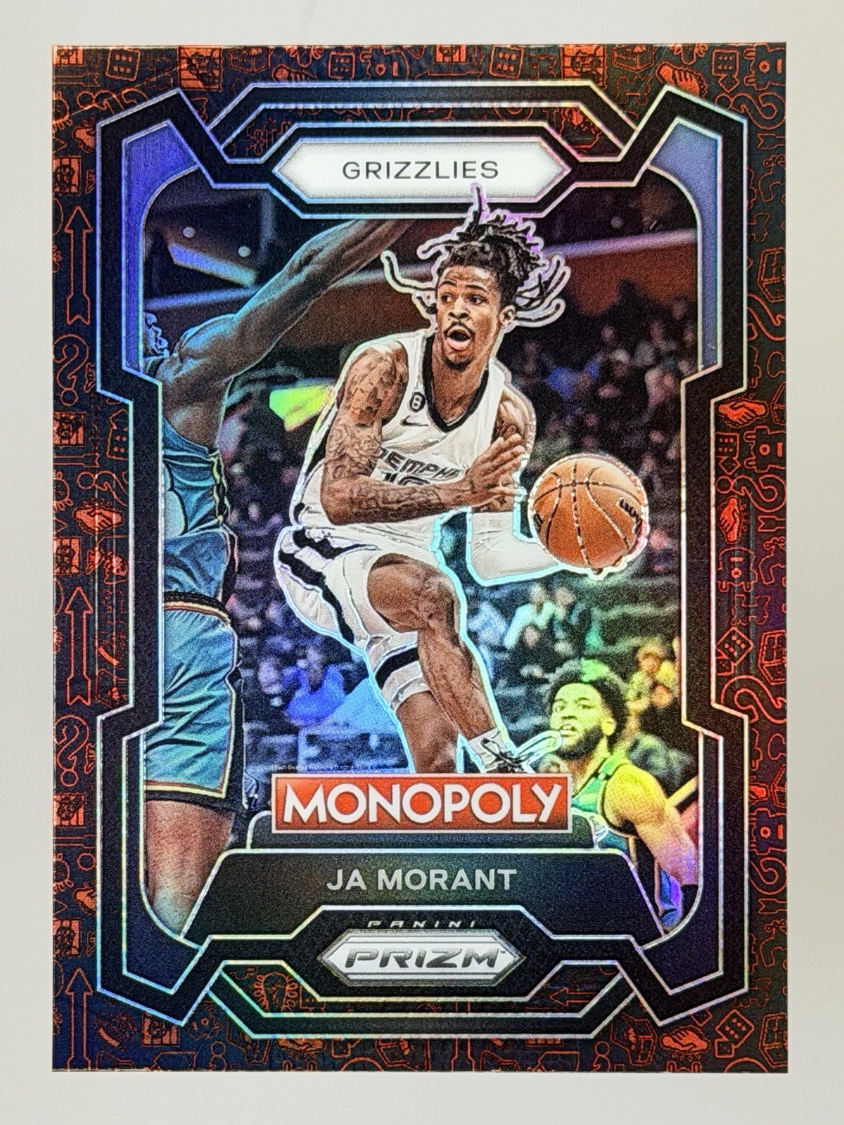 2023 Panini Prizm Monopoly Red Pattern #44 Ja Morant!