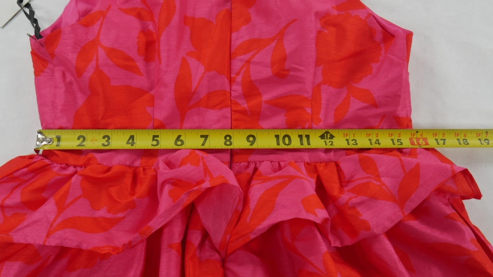 Abito midi Kate Spade NY x Target classico rosa peplo donna taglia 10 nuovo