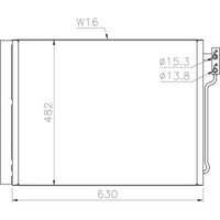 Diederichs DCC1577 Kondensator, Klimaanlage FüR BMW 5 (F10) 2011-2017