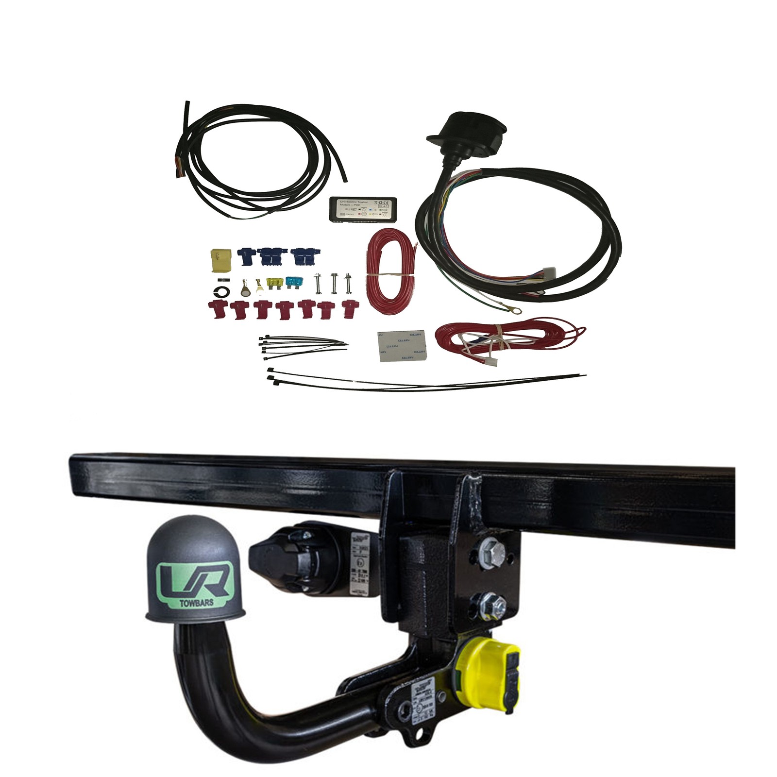 Vertical Detachable Towbar+ 13Pin Universal Wiring For Citroën Peugeot