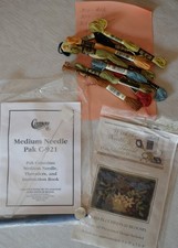 With thy Needle Thread Punch Needle PN119 BLUEBIRDS & BLOOMS-PLUS Floss & Needle
