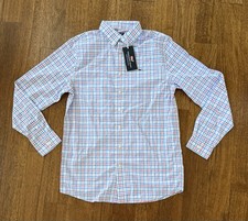 Vineyard Vines Boys Size XL 18 Performance Gingham Whale Shirt NEW Spring Easter