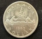 1965 Canada 80% Silver Canadian Dollar - Wow!
