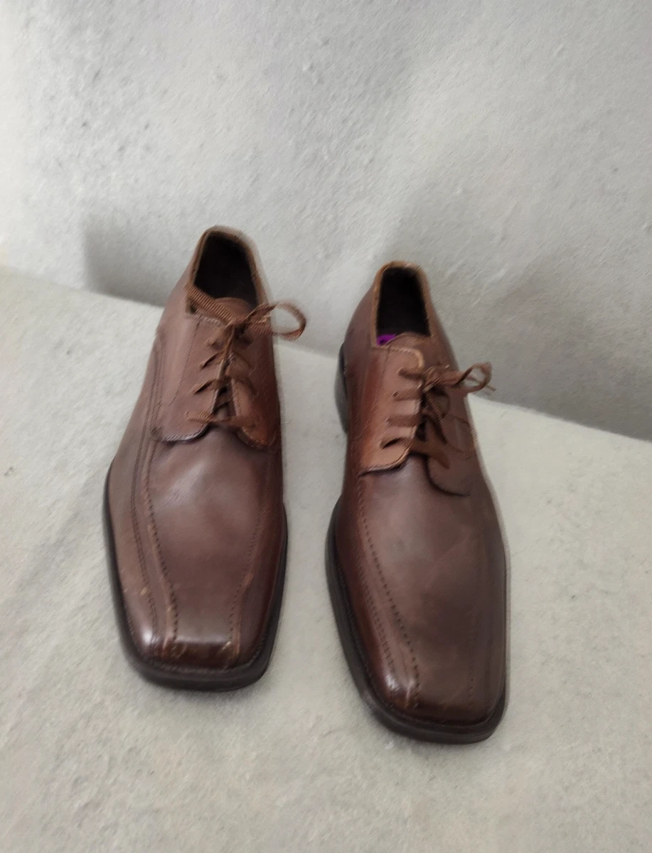 Claiborne Leather Upper Brown Dress Shoes for Men for sale  display picture 1