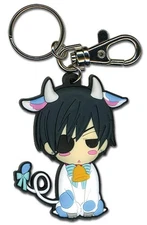 Black Butler: Cow Ciel PVC Keychain