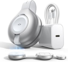 LISEN Qi2 3 in 1 15W Magsafe Charging Station Fast 30W Charger for iPhone/Watch
