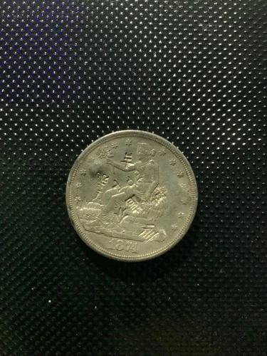 1874 s trade dollar with chop marks